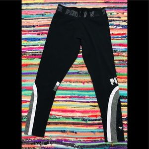 Victoria’s Secret PINK Leggings Size L W/ sequins